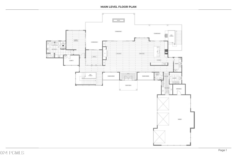 Lot 590 Main Level Floor Plan
