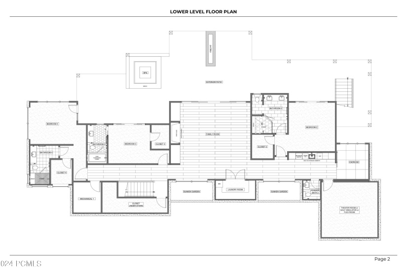 Lot 590 Lower Level Floor Plan