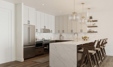 White Cabinets and White Counters