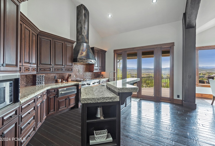 Kitchen with View Beyond