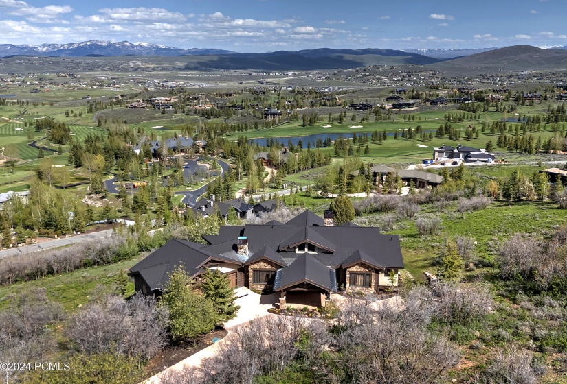 Home & Golf Course Below