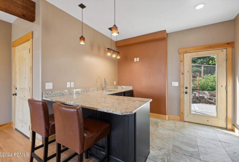 Lower Level Family Room Wet Bar