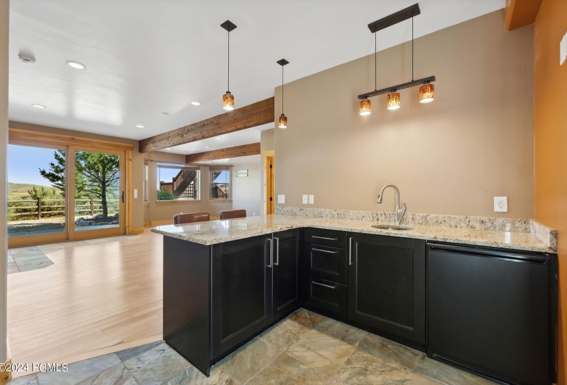 Lower Level Family Room Wet Bar