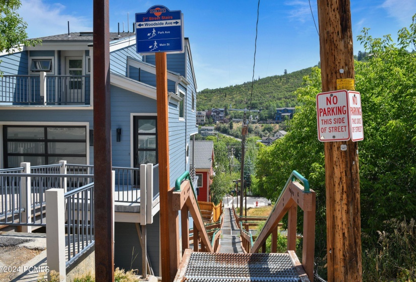 2nd St Stairs down to Main St