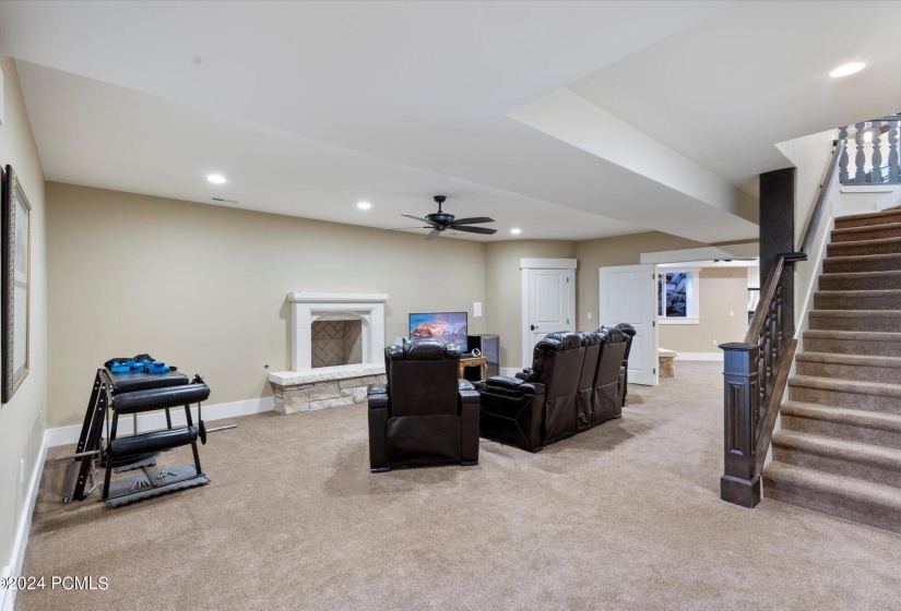 downstairs family room