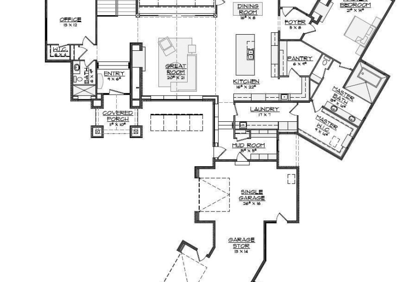 Main Level Floor Plan