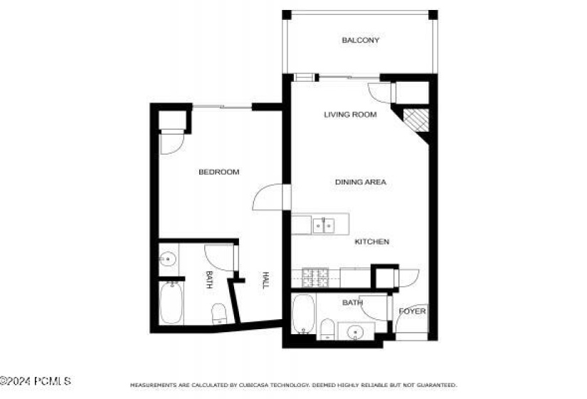 1 Bedroom floorplan