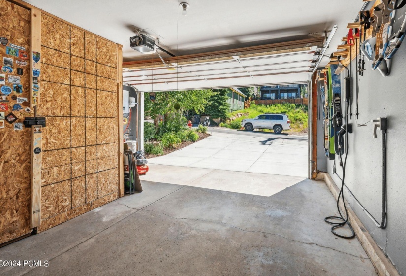 Garage with EV charger