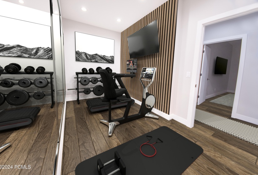 Fitness Room Rendering