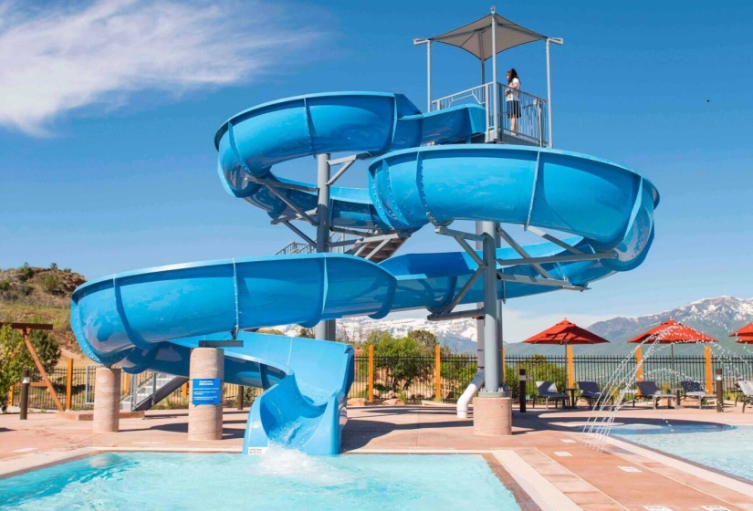 Water Slide at Village Center Pool