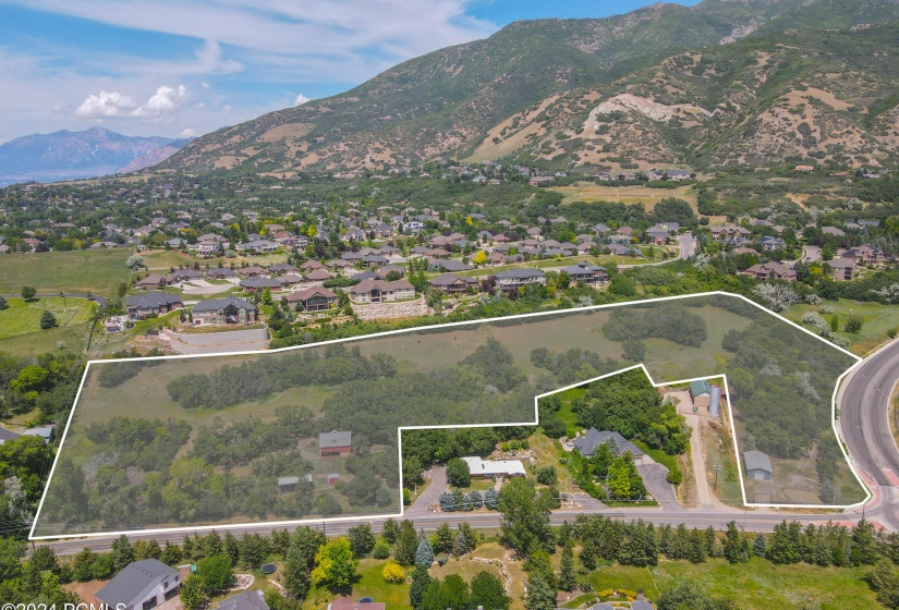 Aerial of Hillside Ranch