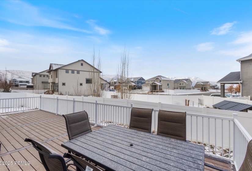 west facing back deck