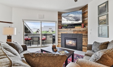 Open floor plan and deck