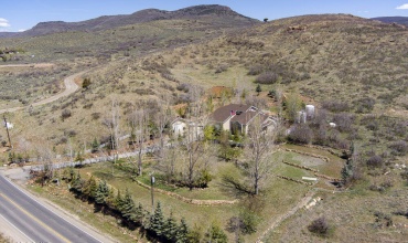Aerial view of property