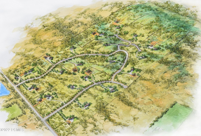 Blue Sage Ranch Birdseye View