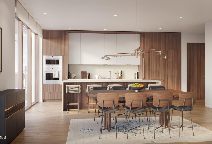 Residence Rendering - Kitchen Dining