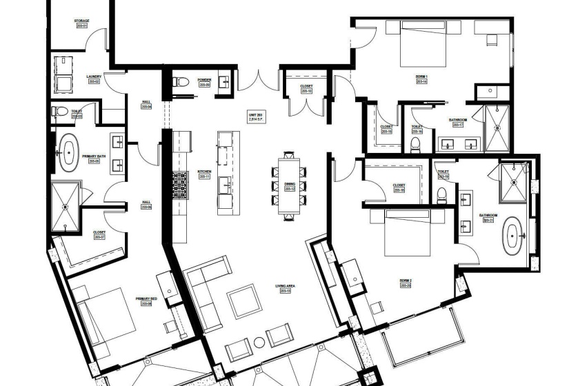 Floorplan Residence 2060, 3060, 4060