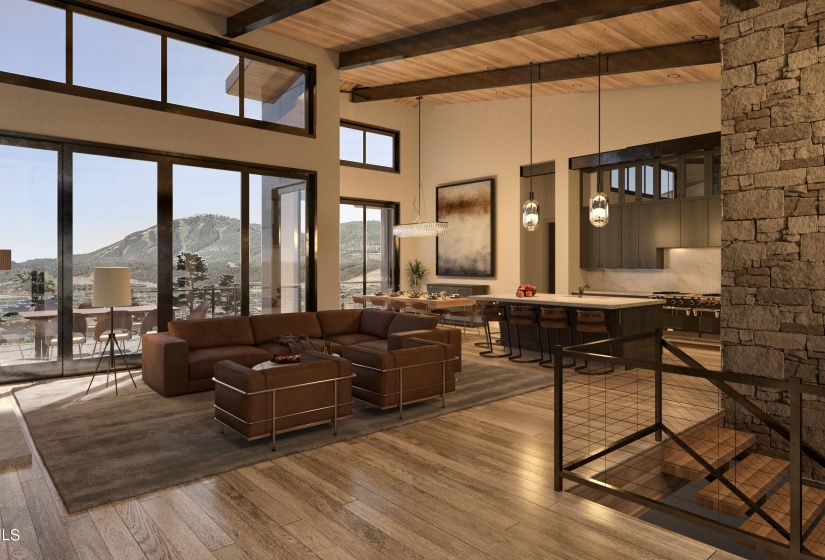 Teleios Great Room - Rendering