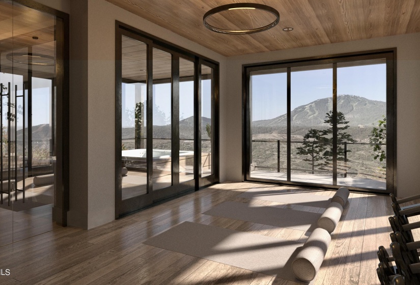 Teleios Yoga Room - Rendering